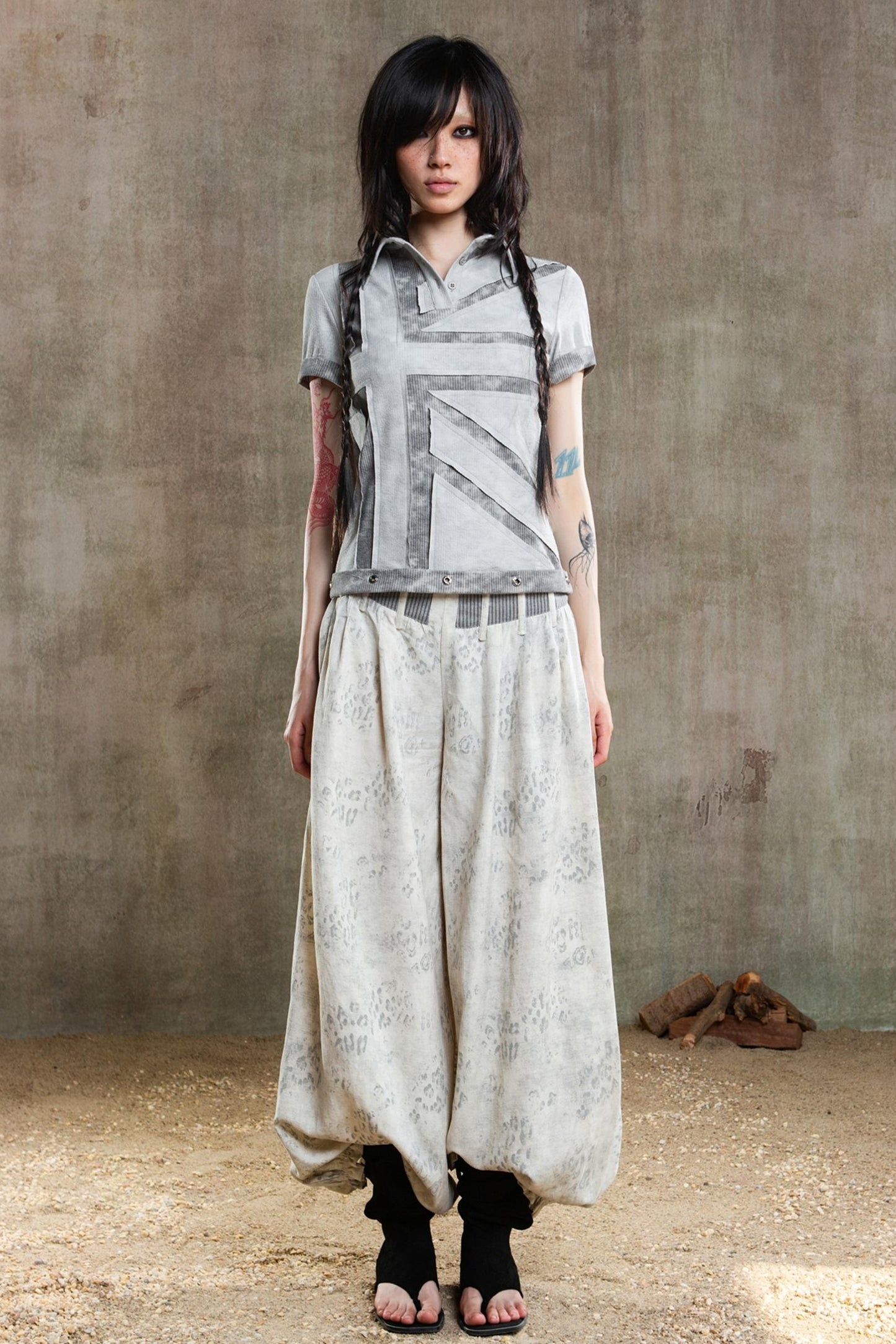 Retro Fishbone Pants