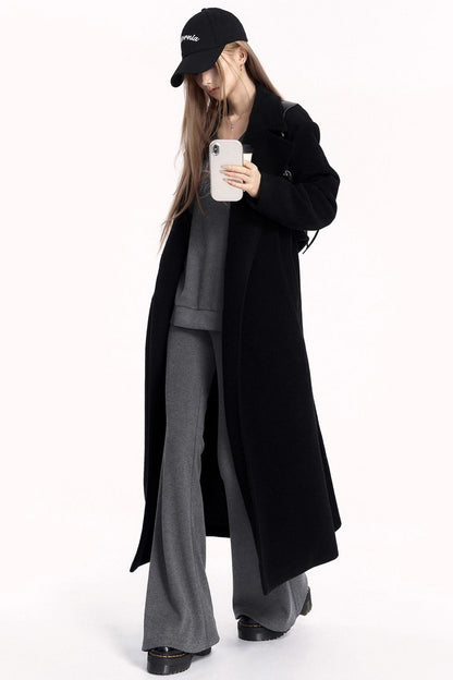 Sporty V-Neck Sweatshirt Set-Up