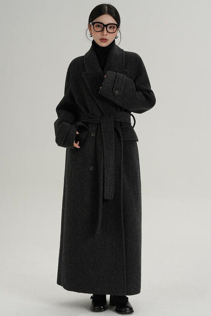 Woolen Long Silhouette Dress