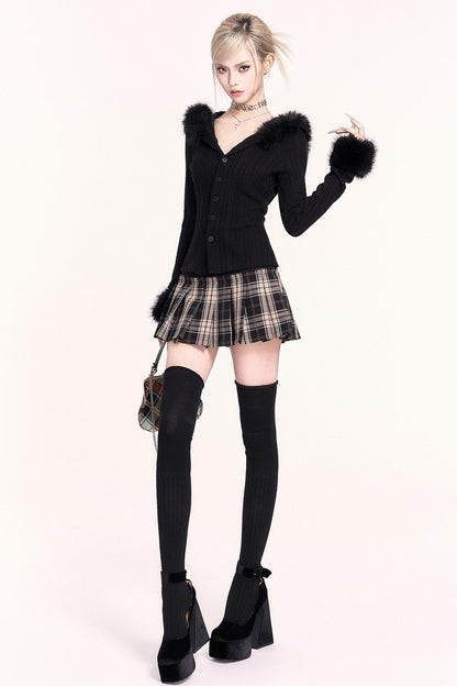 Japanese Plaid Pleated Skirt