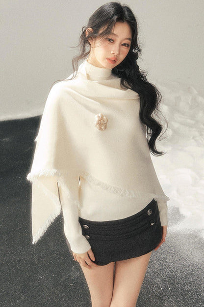 French Winter Turtleneck Sweater Set
