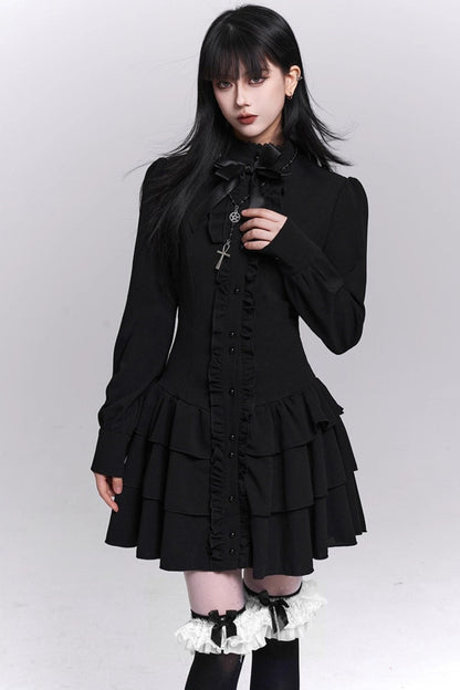 Ghost Girl Black Dress