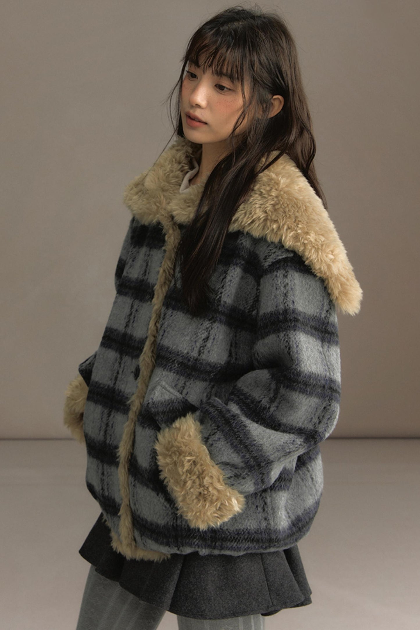 Sea Painter Navy Plaid Jacket