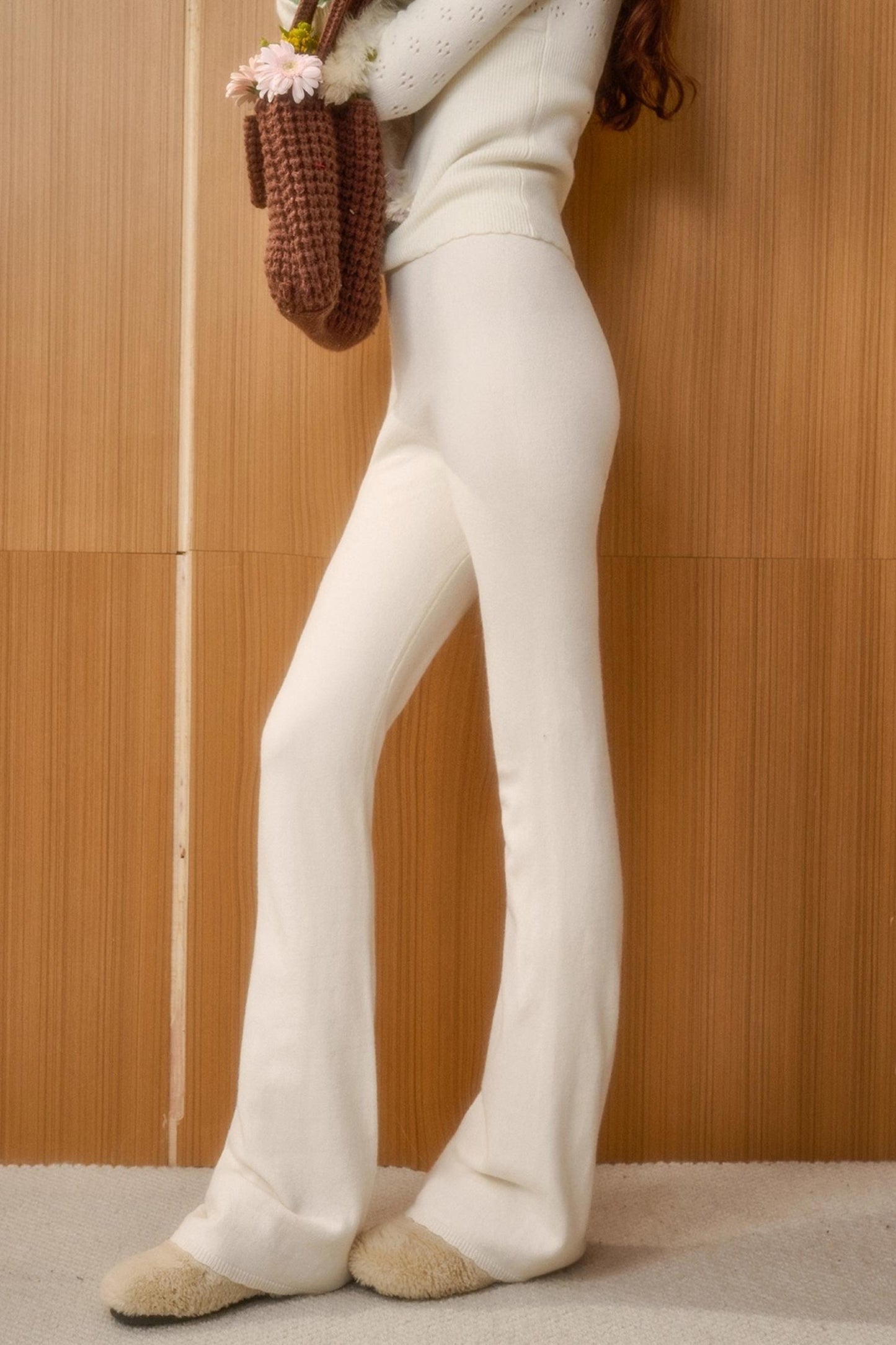 Soft Gemstone Wool Pants Set-Up