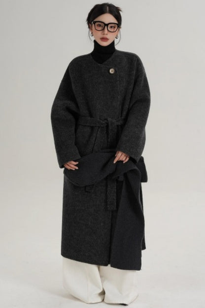Hooded Double-Sided Wool Coat