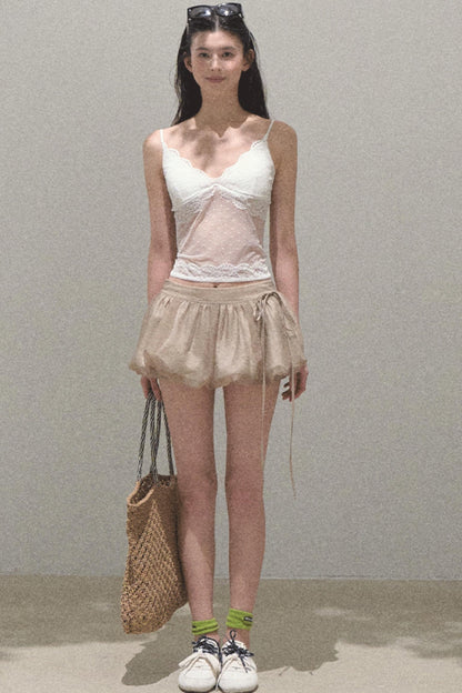 Floral Peplum Culottes Skirt Set