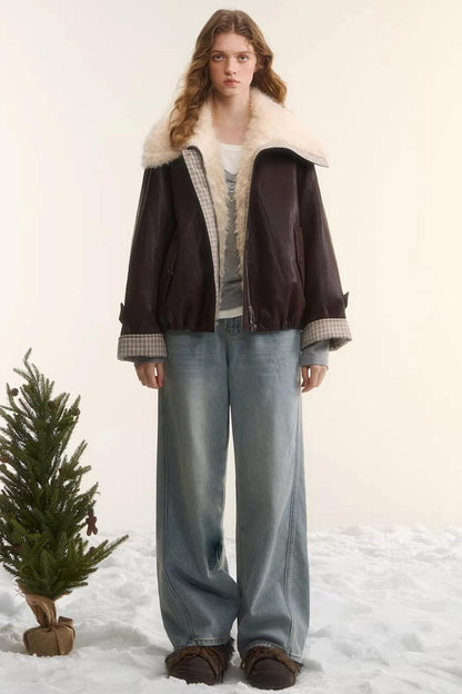 Washed Distressed Denim Pants