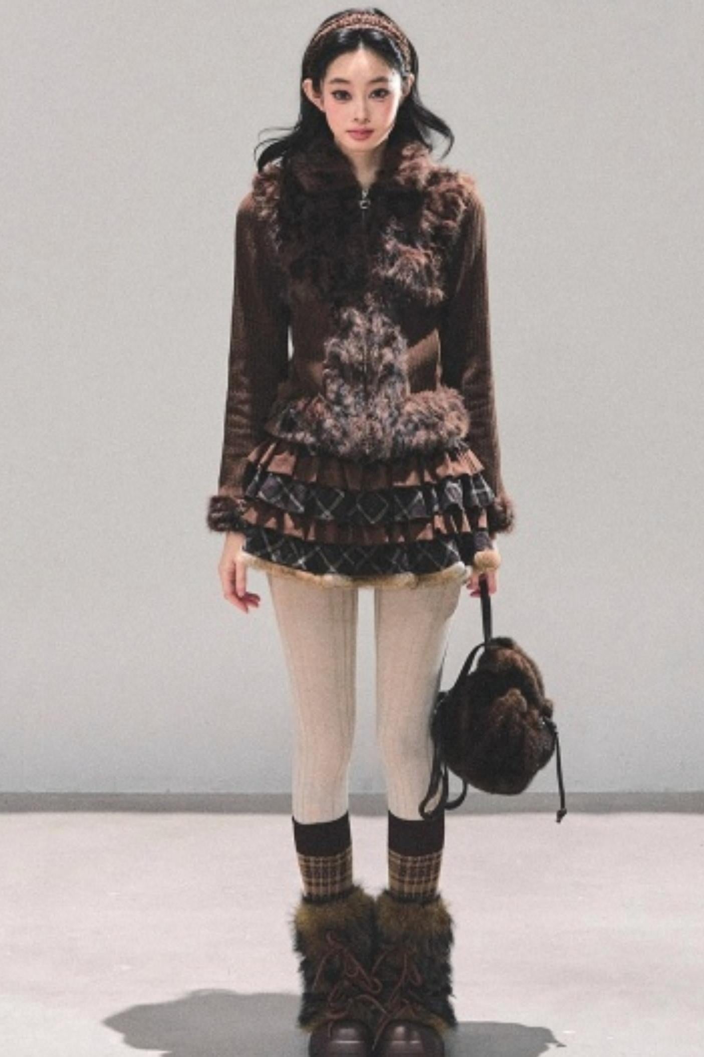 Leopard Print Silver Fox Jacket