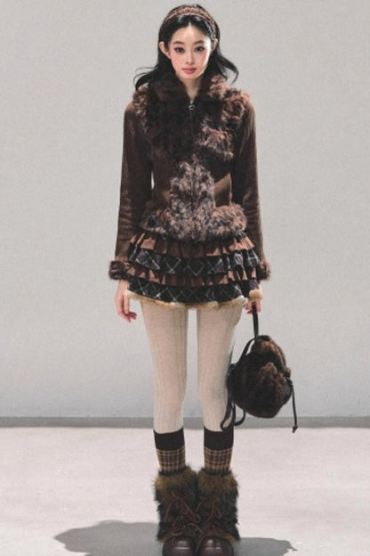 Leopard Print Silver Fox Jacket