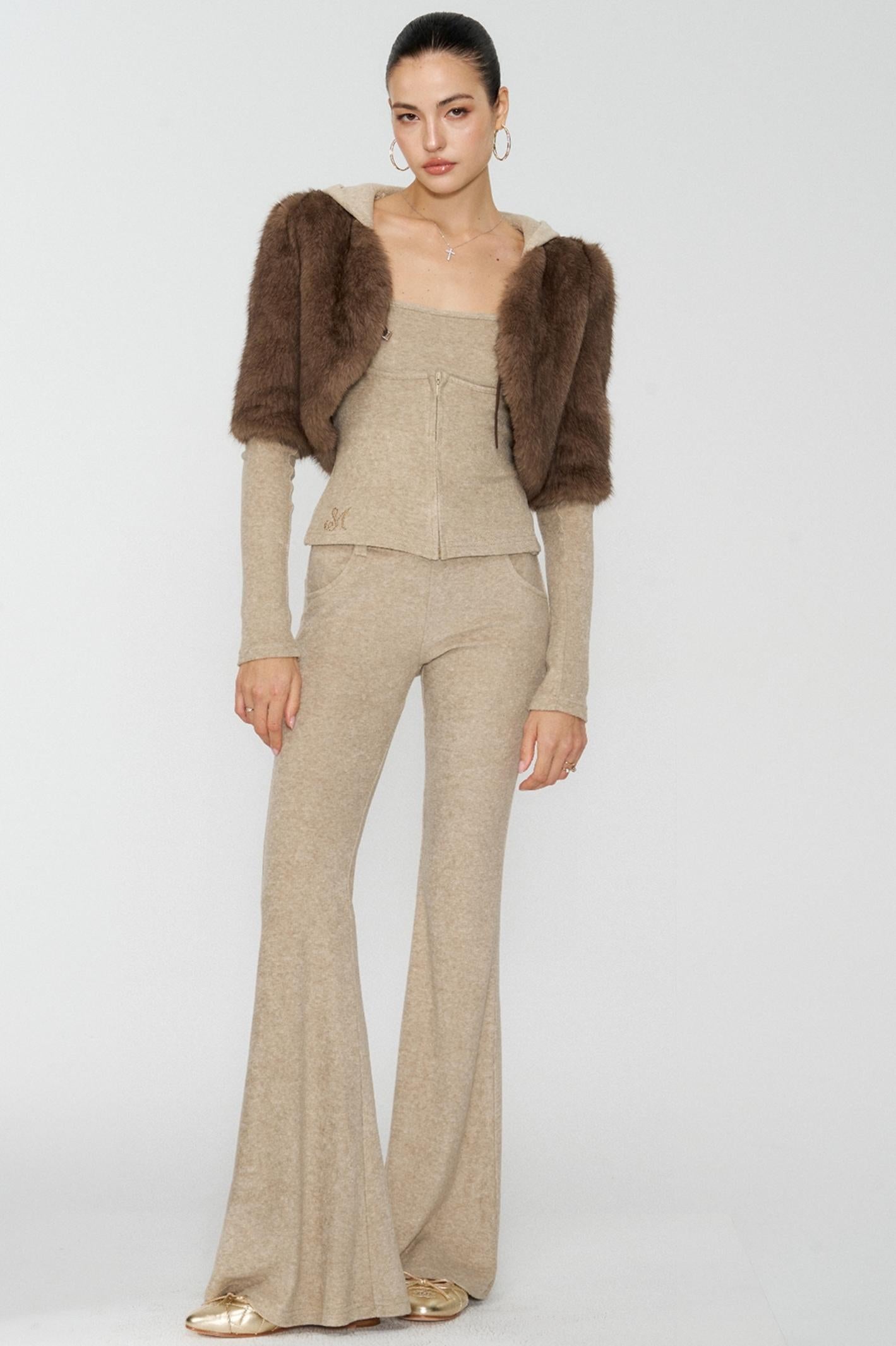 Girl Devil Horn Fleece Set-Up