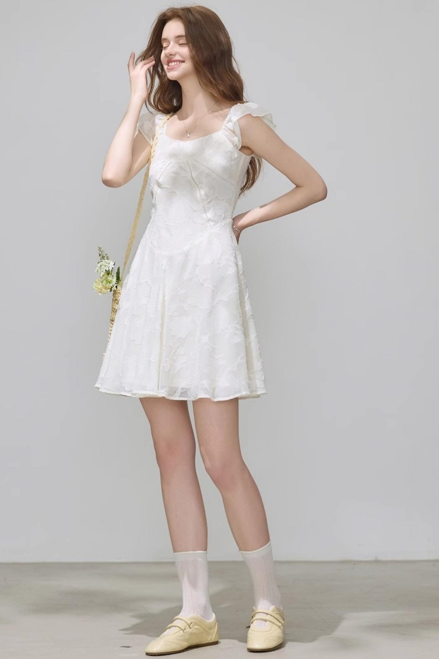 Summer Jacquard Slim Dress