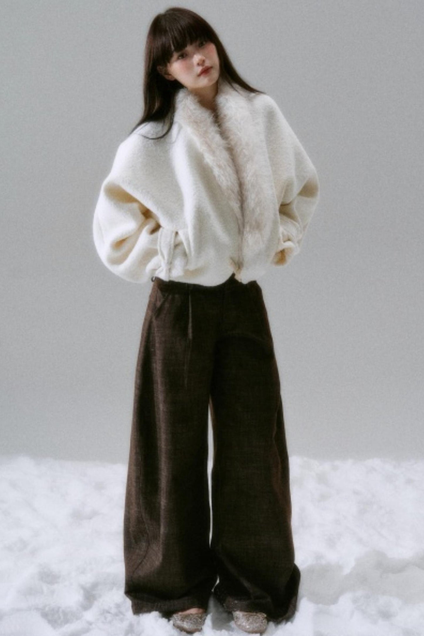 Lost Forest Woolen Cardigan Coat