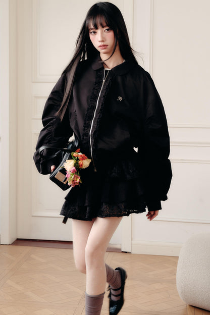 Lace Commuter Baggy Jacket