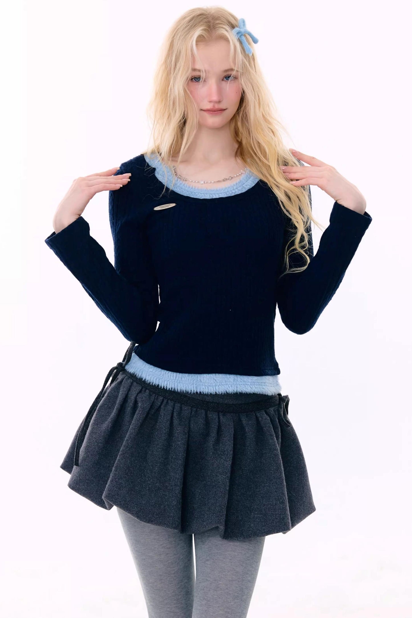 Retro Knit Chain Top