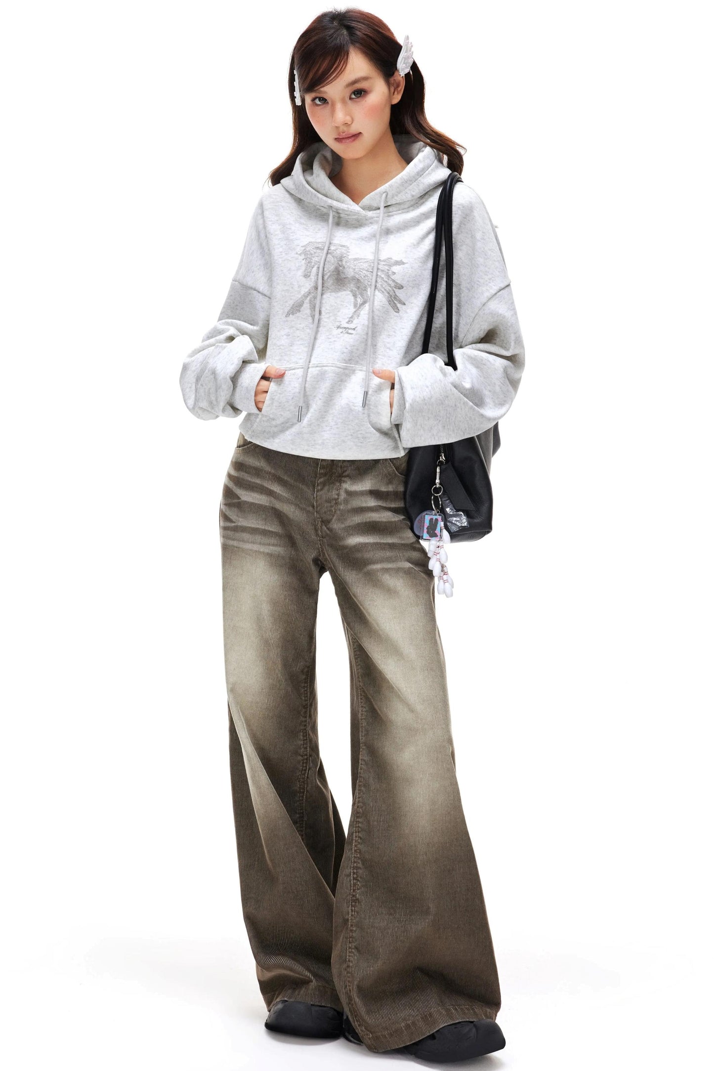 Retro Washed Corduroy Pants