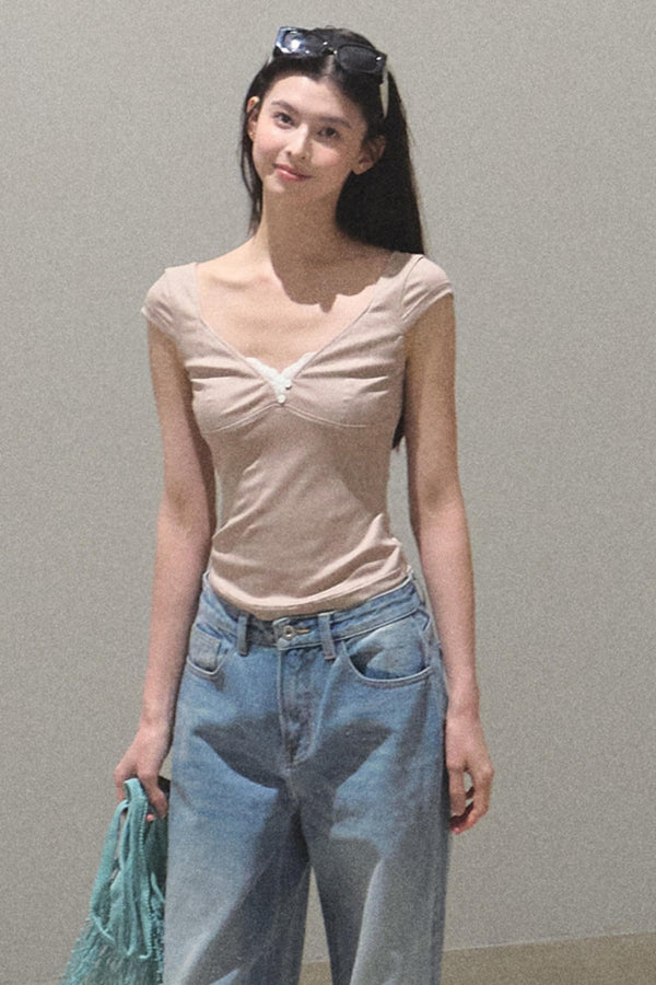 Whispering V-Neck Tee