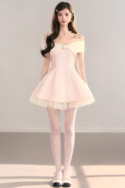 Off-Shoulder Bowknot Princess Dress