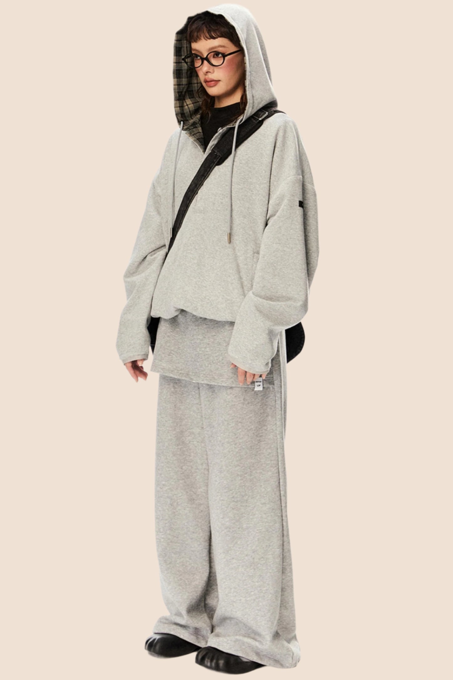 Fake Two-Piece Loose Sweatpants