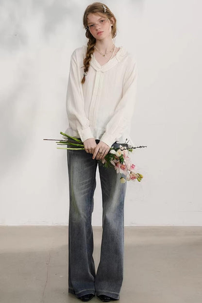 Little Cat Paw Denim Pants