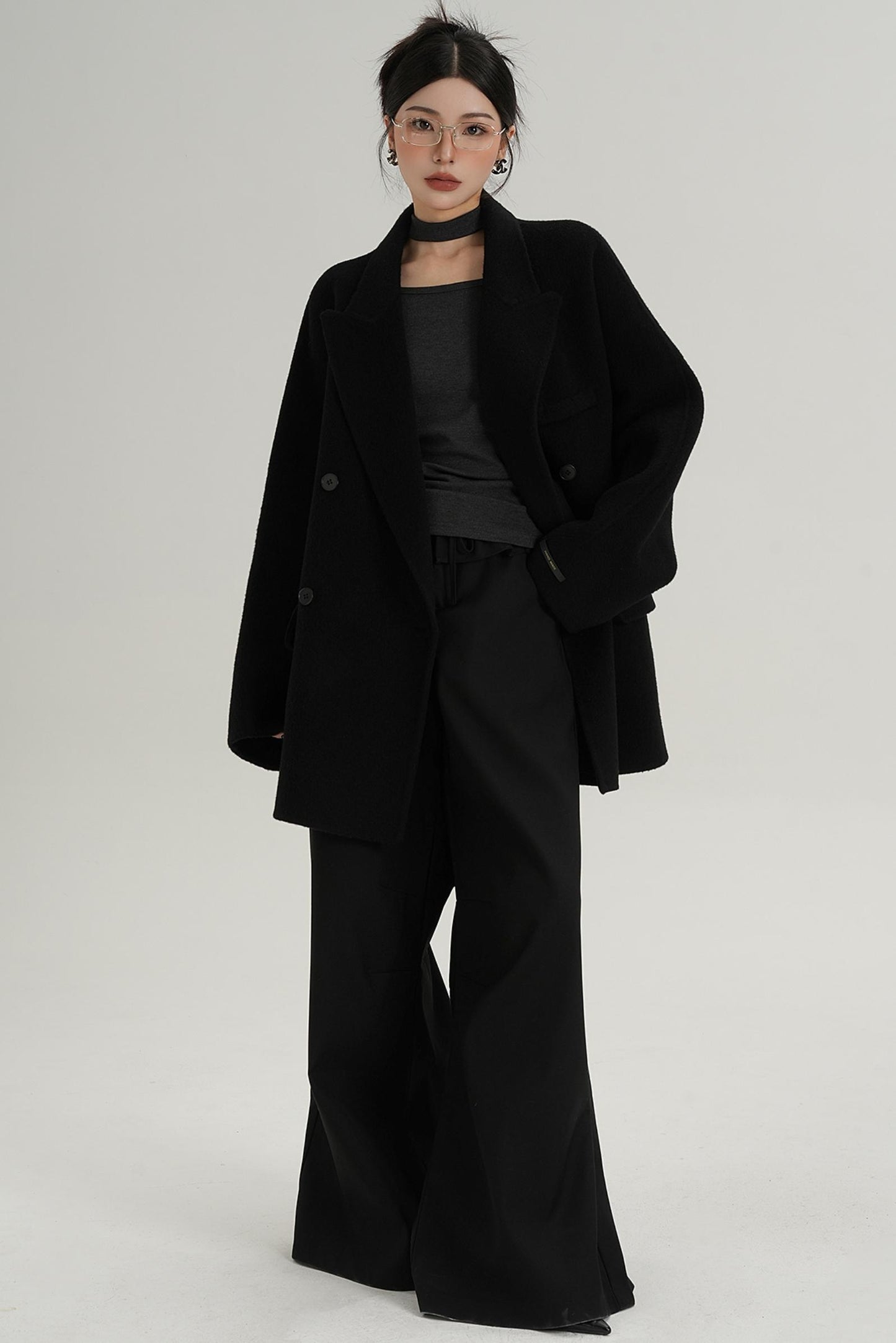 Woolen Elegance Long Coat