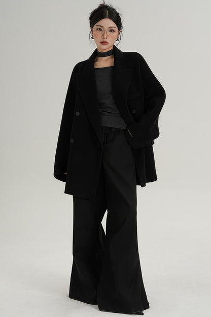 Woolen Elegance Long Coat