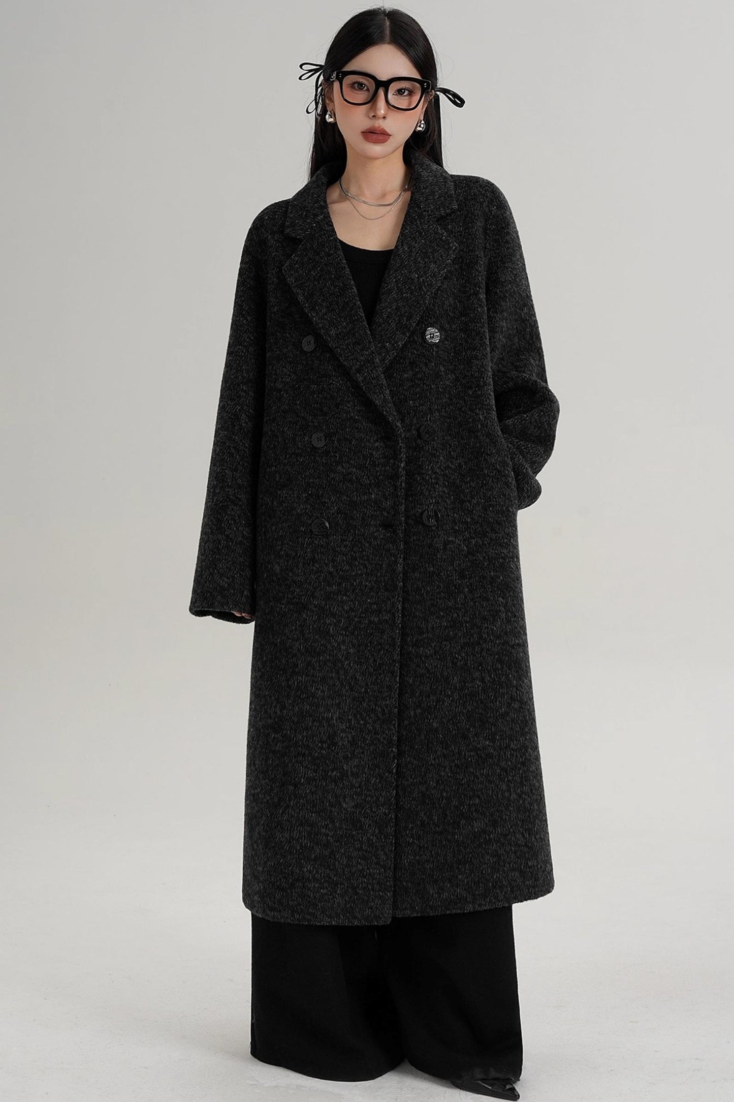 Textured Wool Suit Coat