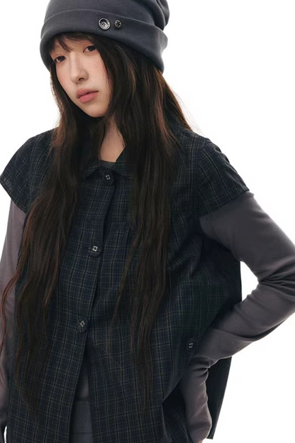 Doll Collar Flutter Sleeve Cardigan