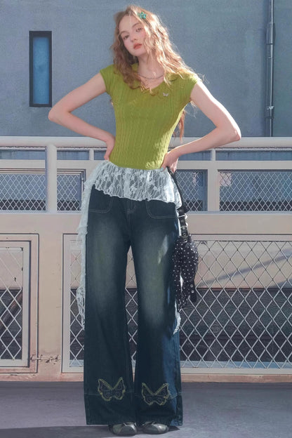 Summer Twist Slim Top Polo T-shirt