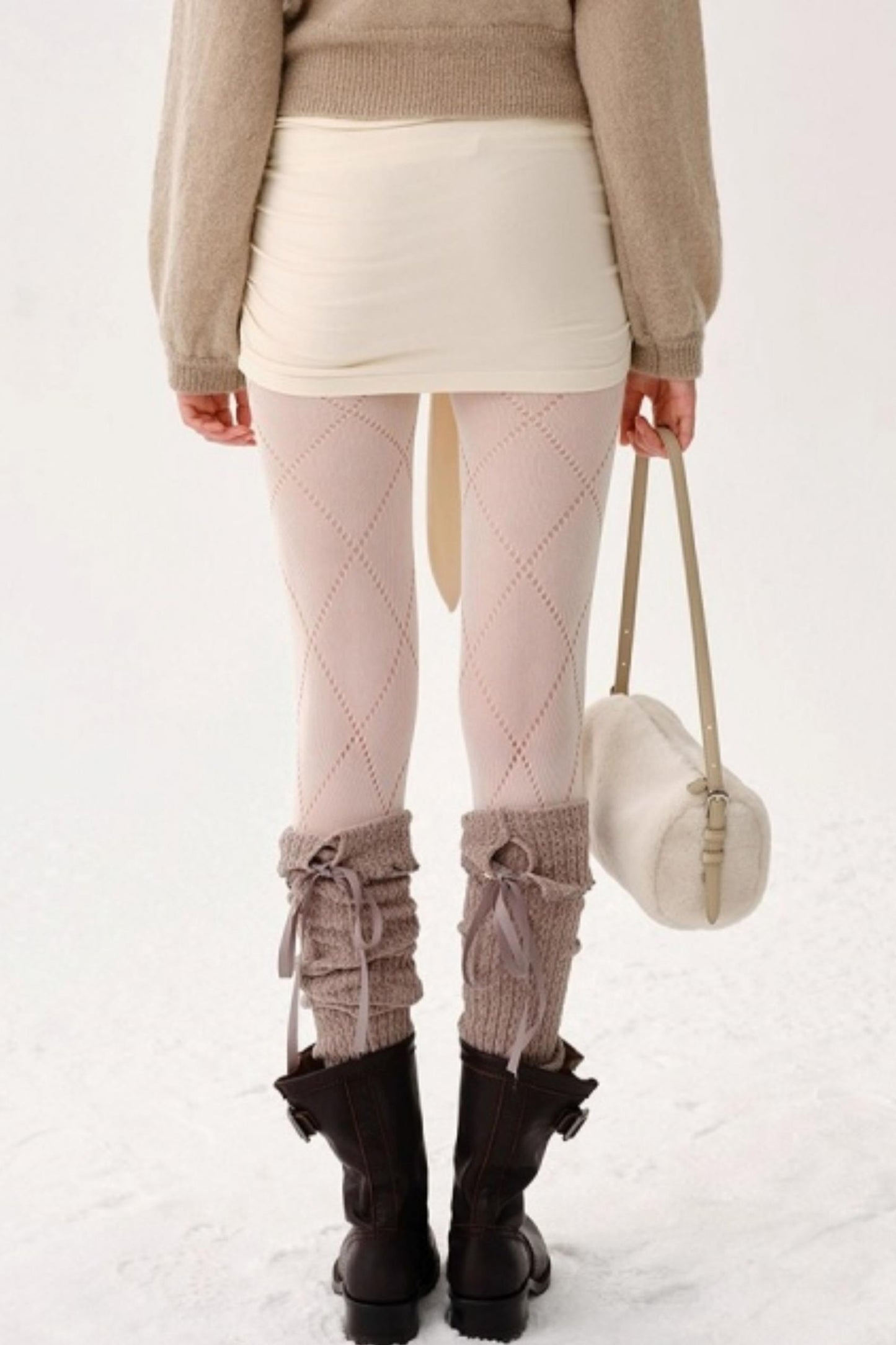 Plush Patchwork Leather Bag