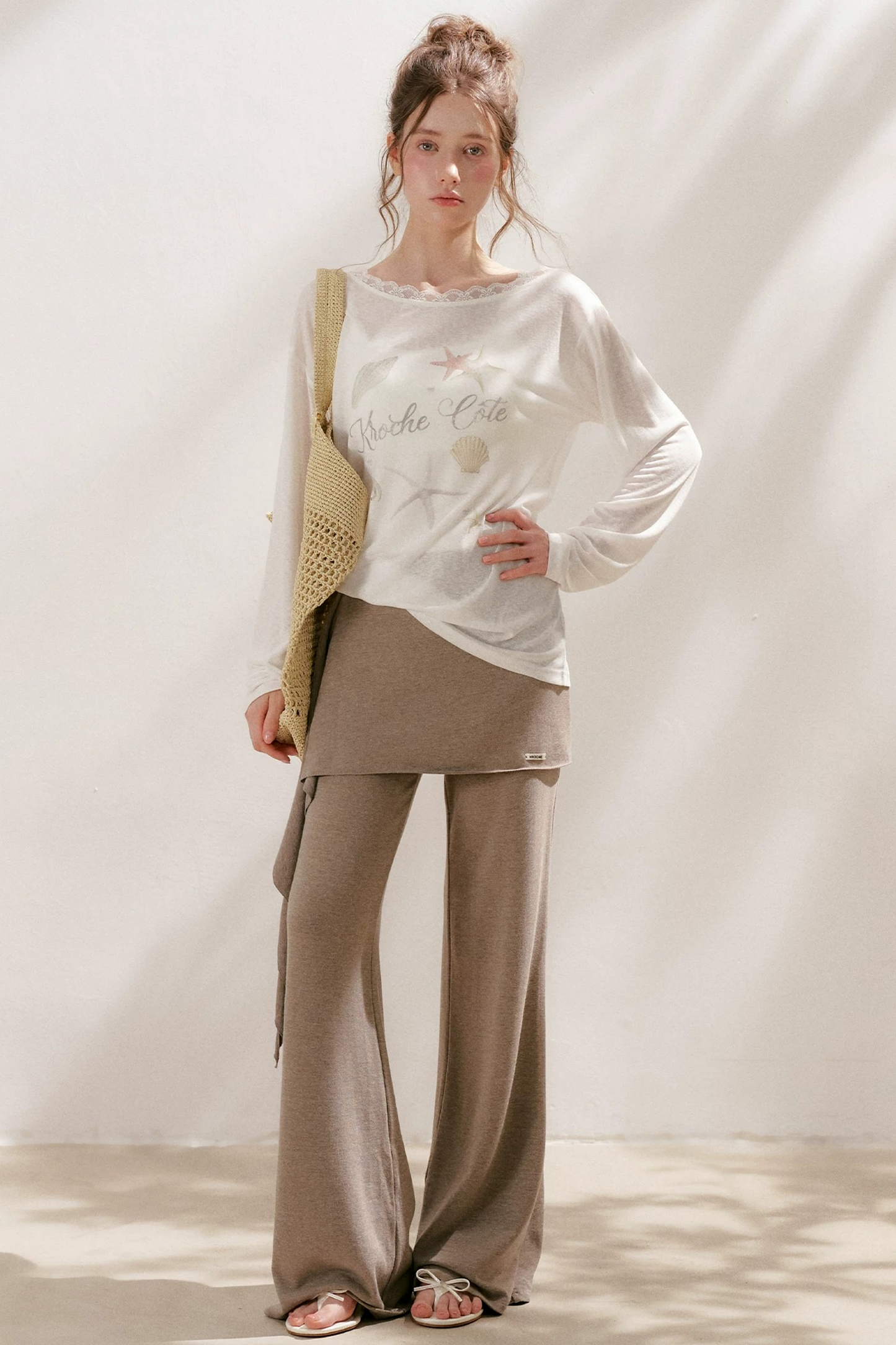 Sportique Wrap Flared Pants