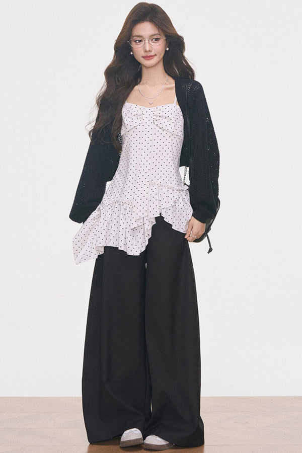 Hollow-Out Knitted Cover-Up Set-Up