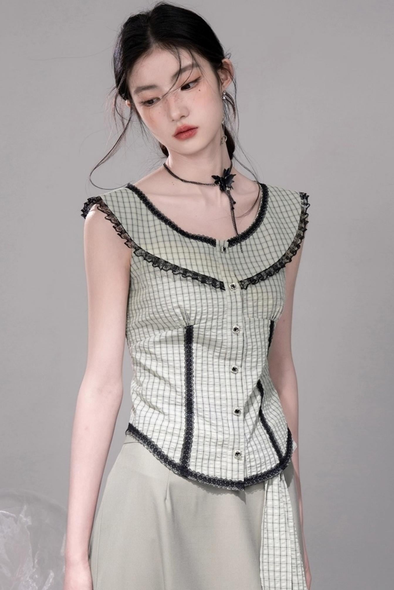 City Light Grey Slit Skirt