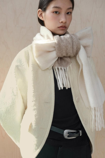 Wool Tassel Winter Scarf