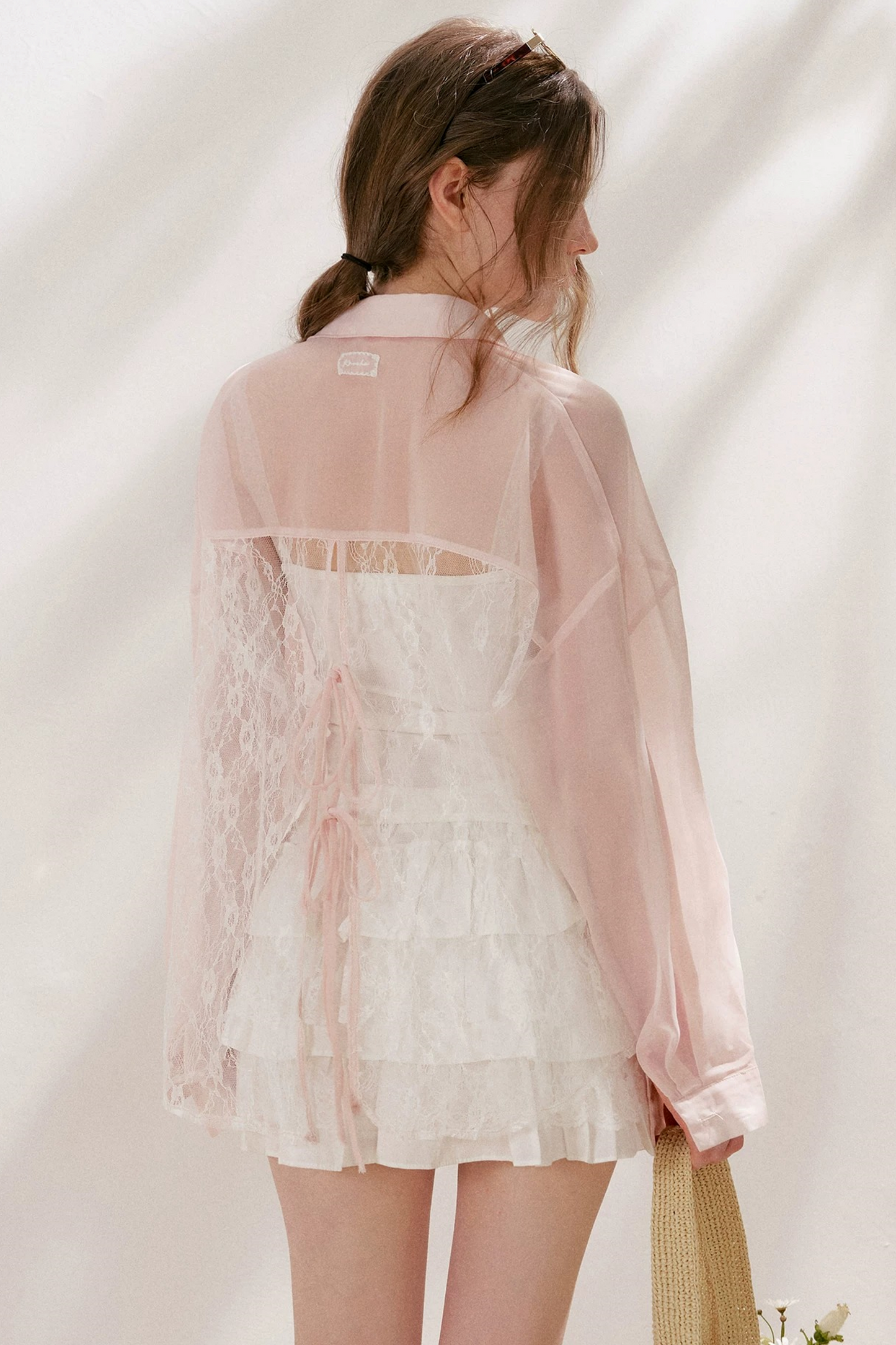 French Lace Sheer Blouse