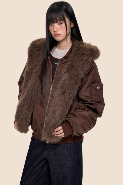 Cargo Cotton Dark Brown Jacket