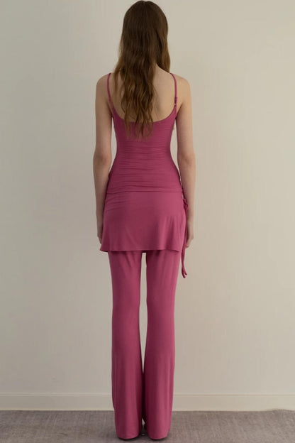 Summer Rhinestone Camisole & Pants Set