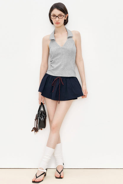 Gray Slim Fit Tank Top