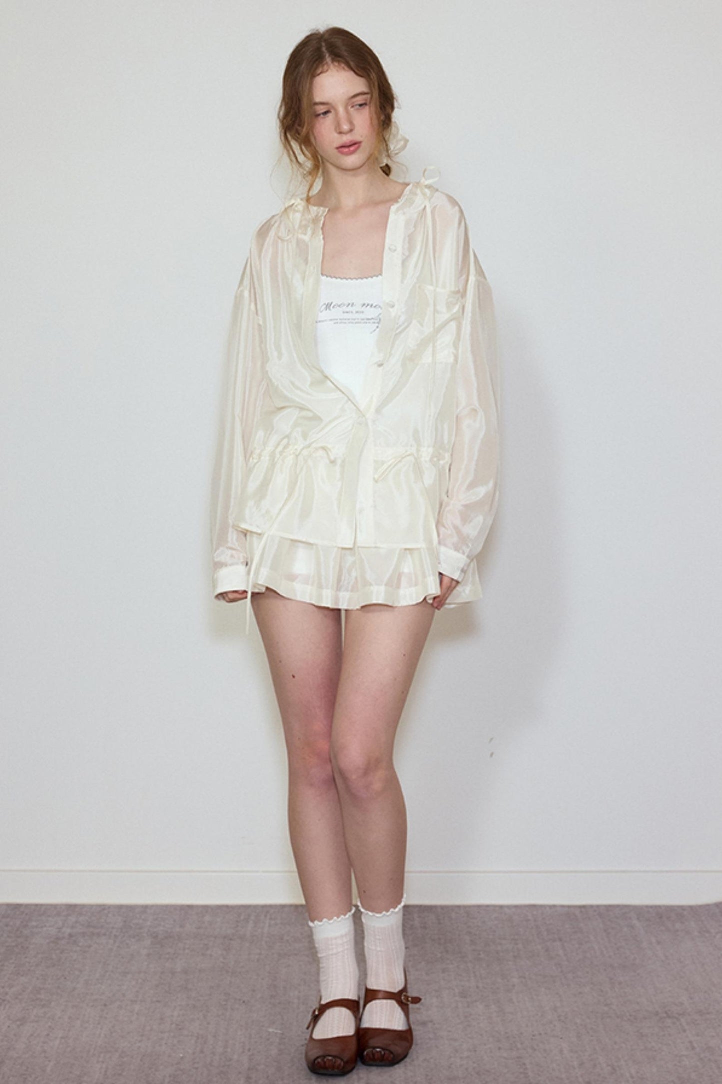 Soft Glow Hooded Jacket & Skirt Set-Up