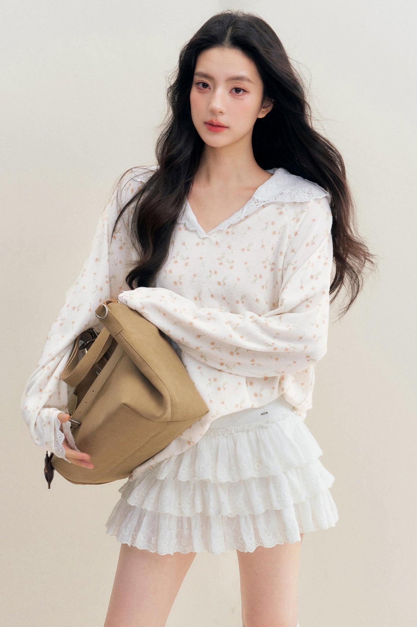 Floral Nocturne Long T-Shirt