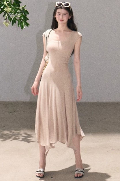 Lyocell Irregular Wool Dress