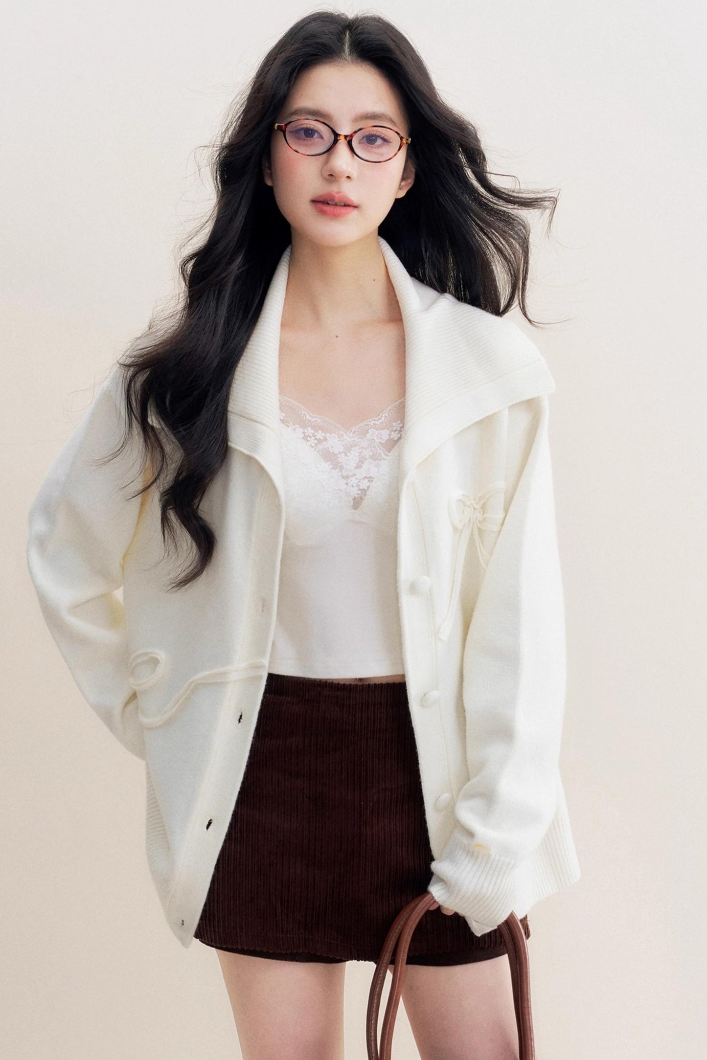 Lazy Sheep Wool Knit Cardigan