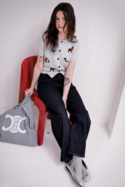 Playful Puppy Cardigan