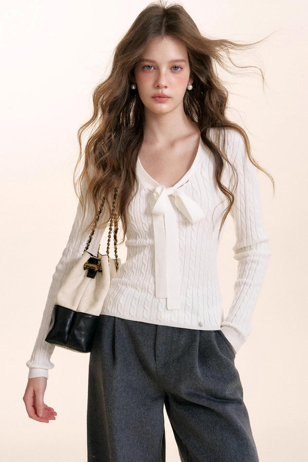 Delicate Floral Knit Top