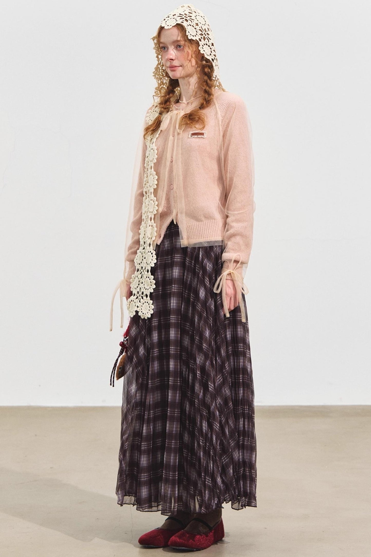 Mesh Sweater Cardigan