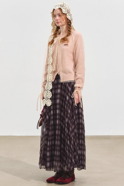 Mesh Sweater Cardigan