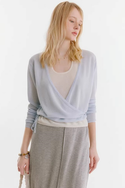 Gonna in maglia drappeggiata Lyocell