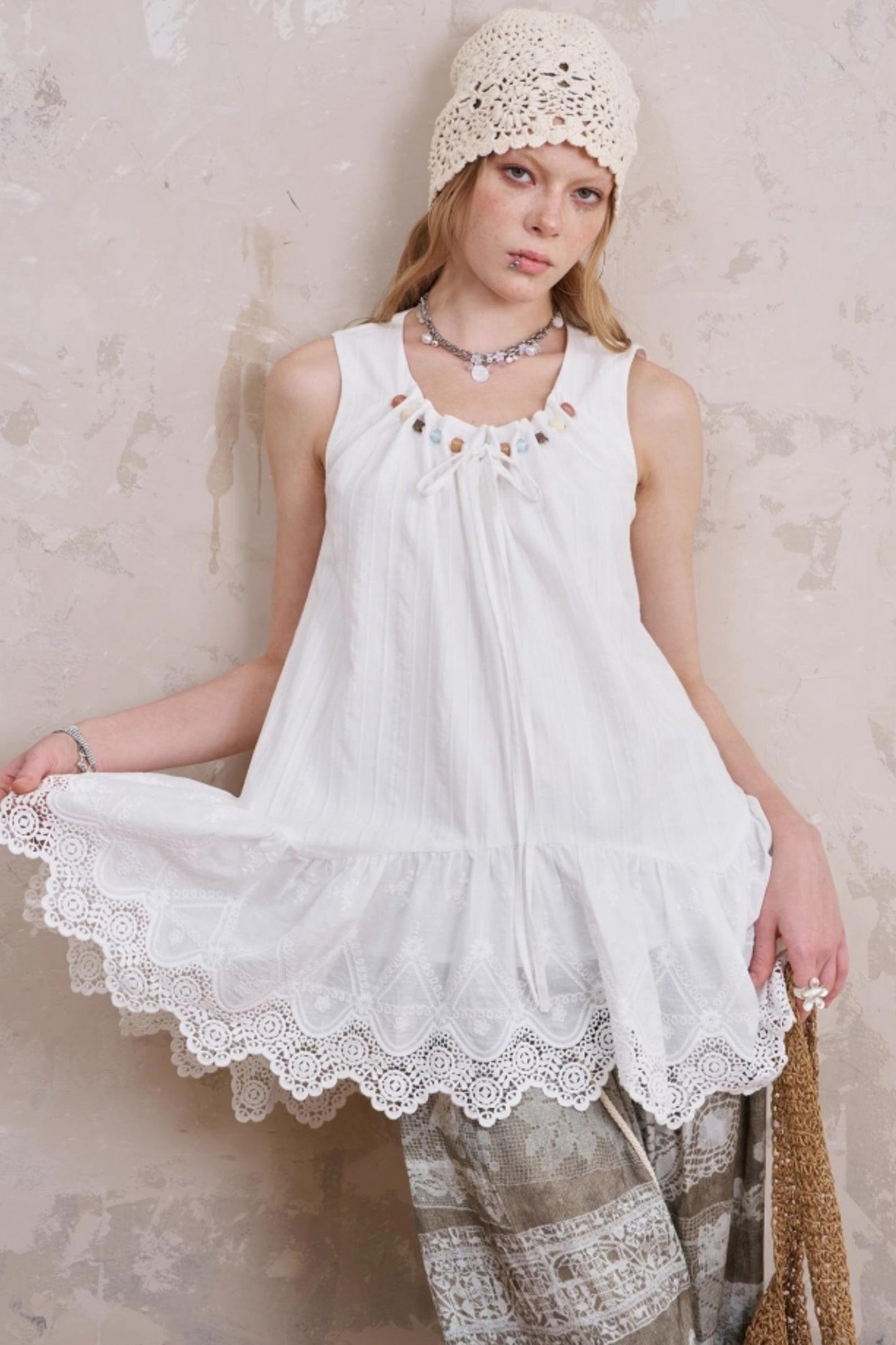 Romantic Sleeveless Ensemble Top