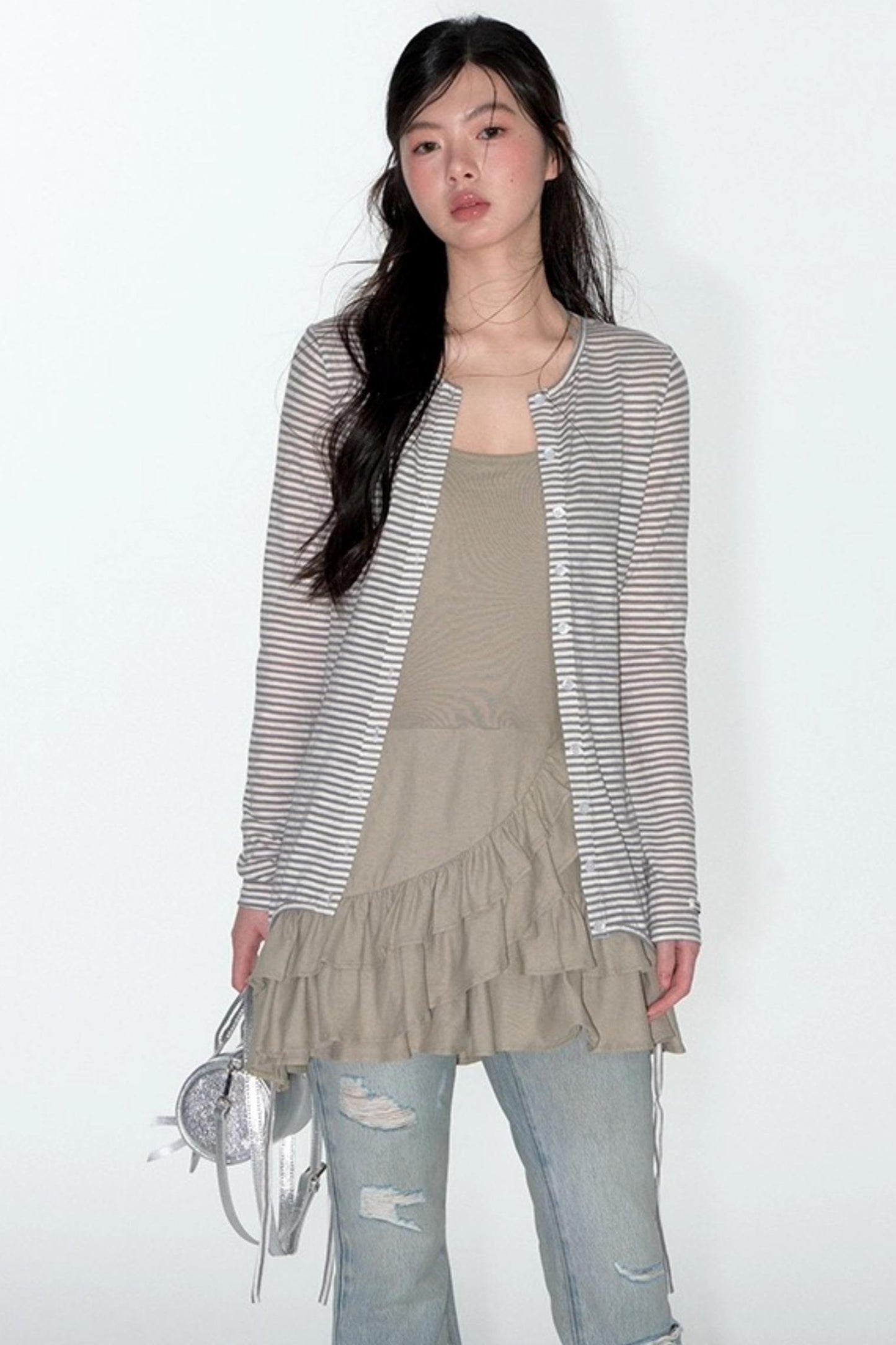 Lace Knitted Slip Dress