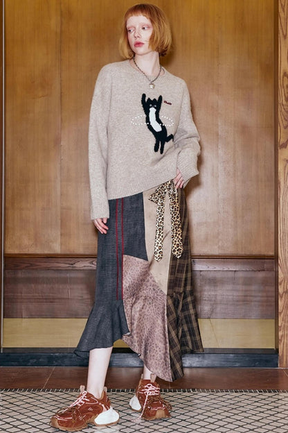 Laser Beaded Knitted Sweater