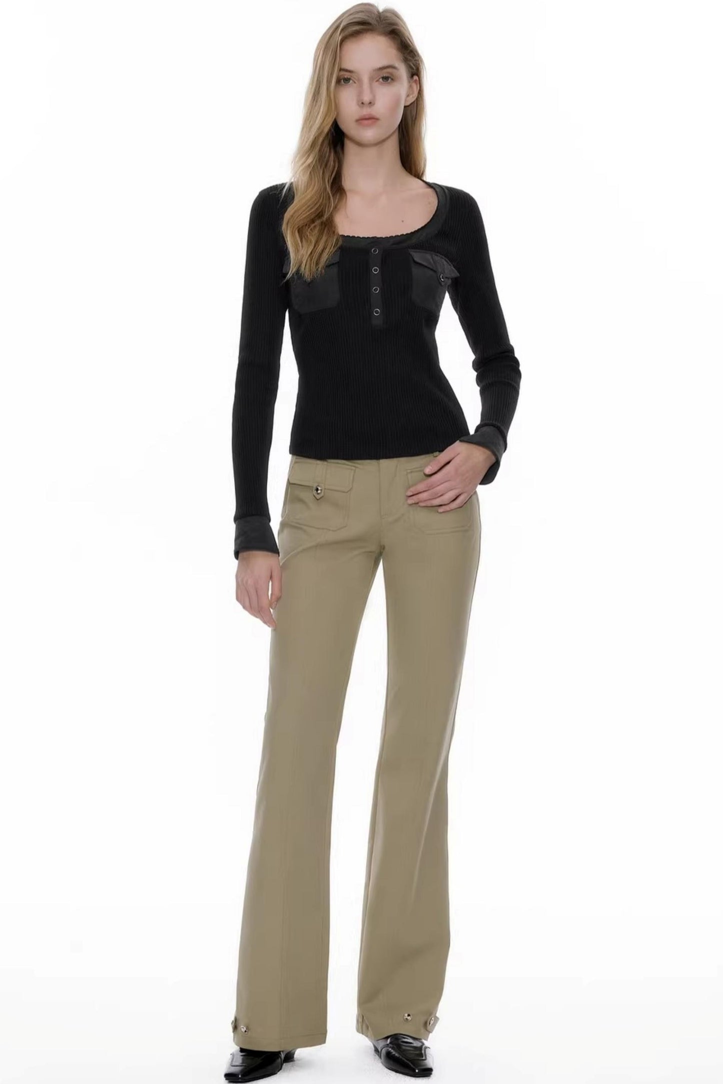 Henry Collar Knit Top